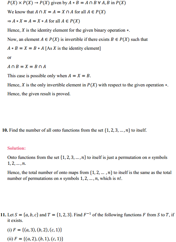 NCERT Solutions for Class 12 Maths Chapter 1 Relations and Functions Miscellaneous Exercise 9