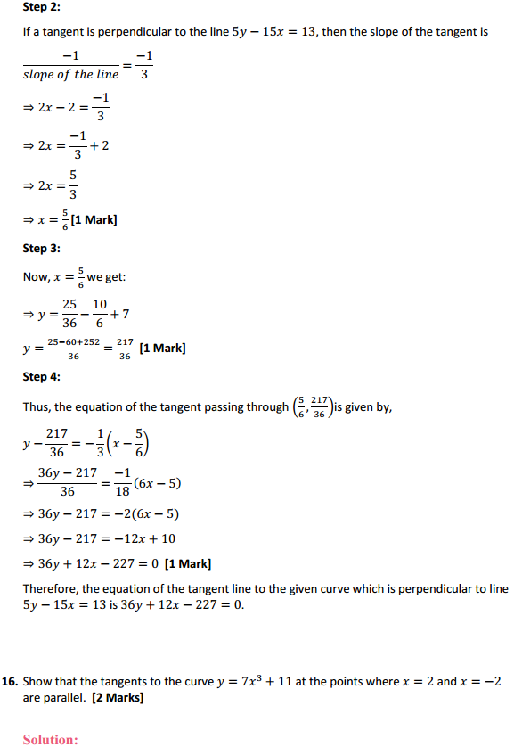 Class 12 Maths NCERT Solutions Chapter 6 Application of Derivatives Ex 6.3 30