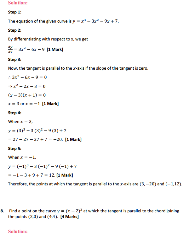 Class 12 Maths NCERT Solutions Chapter 6 Application of Derivatives Ex 6.3 9