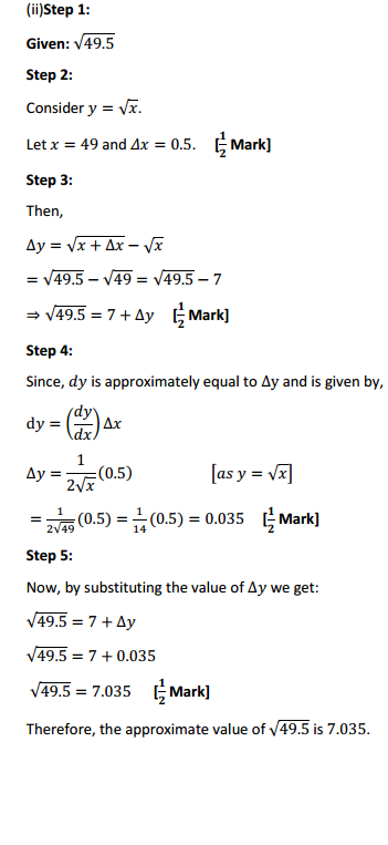 Class 12 Maths NCERT Solutions Chapter 6 Application of Derivatives Ex 6.4 3