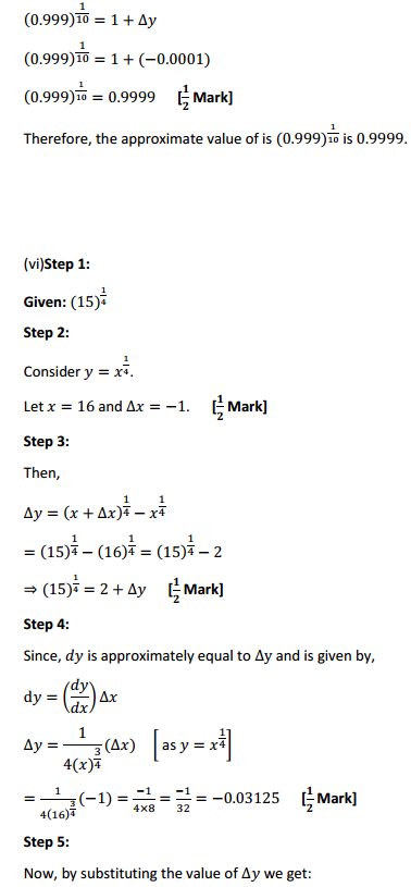Class 12 Maths NCERT Solutions Chapter 6 Application of Derivatives Ex 6.4 9