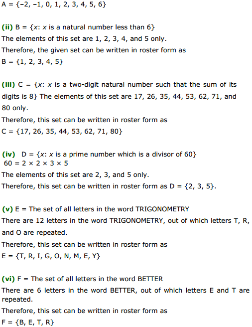 NCERT Solutions for Class 11 Maths Chapter 1 Sets Ex 1.1 4