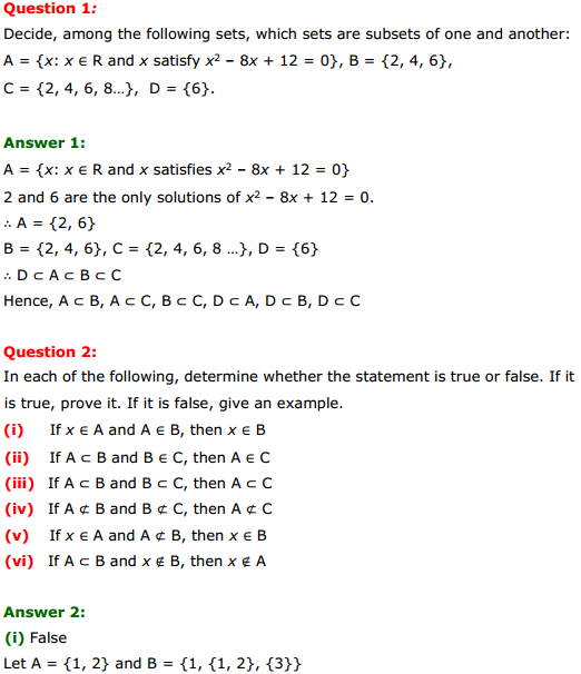 NCERT Solutions for Class 11 Maths Chapter 1 Sets Miscellaneous Exercise 1