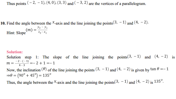 NCERT Solutions for Class 11 Maths Chapter 10 Straight Lines 10.1 10