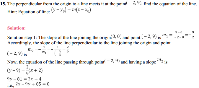 NCERT Solutions for Class 11 Maths Chapter 10 Straight Lines 10.2 9