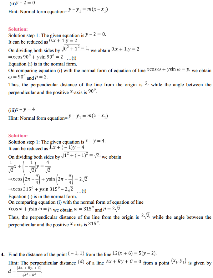 NCERT Solutions for Class 11 Maths Chapter 10 Straight Lines 10.3 6
