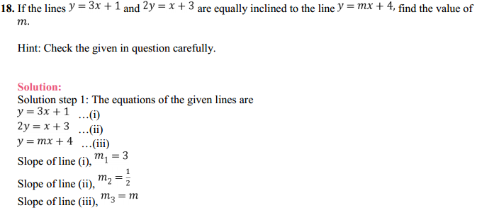 NCERT Solutions for Class 11 Maths Chapter 10 Straight Lines Miscellaneous Exercise 23