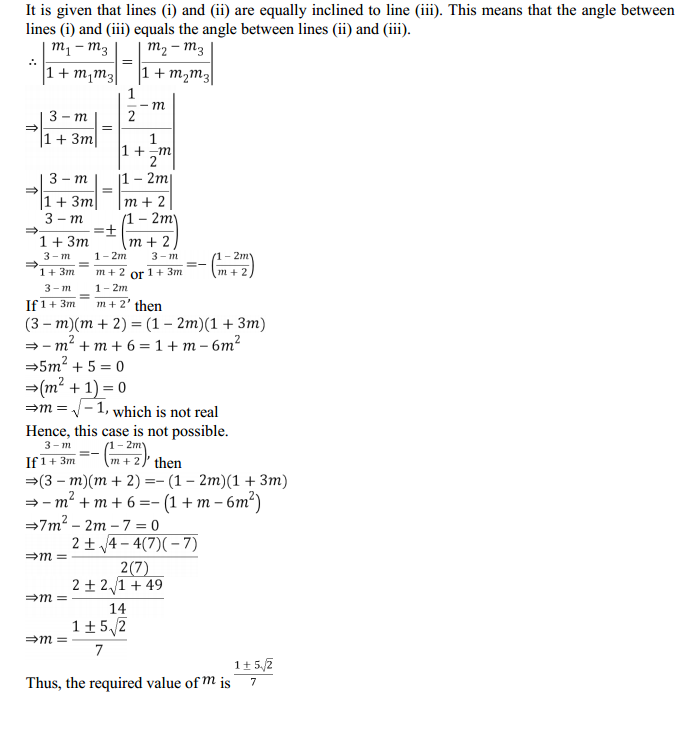 NCERT Solutions for Class 11 Maths Chapter 10 Straight Lines Miscellaneous Exercise 24