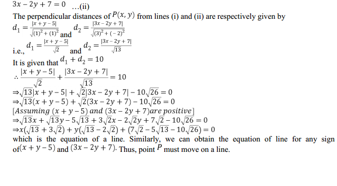 NCERT Solutions for Class 11 Maths Chapter 10 Straight Lines Miscellaneous Exercise 26