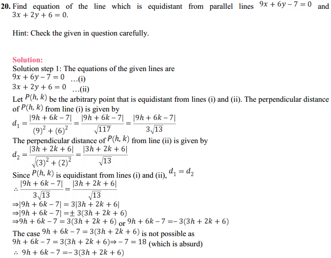 NCERT Solutions for Class 11 Maths Chapter 10 Straight Lines Miscellaneous Exercise 27