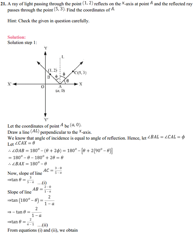 NCERT Solutions for Class 11 Maths Chapter 10 Straight Lines Miscellaneous Exercise 29