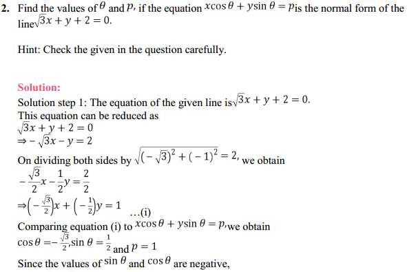 NCERT Solutions for Class 11 Maths Chapter 10 Straight Lines Miscellaneous Exercise 3