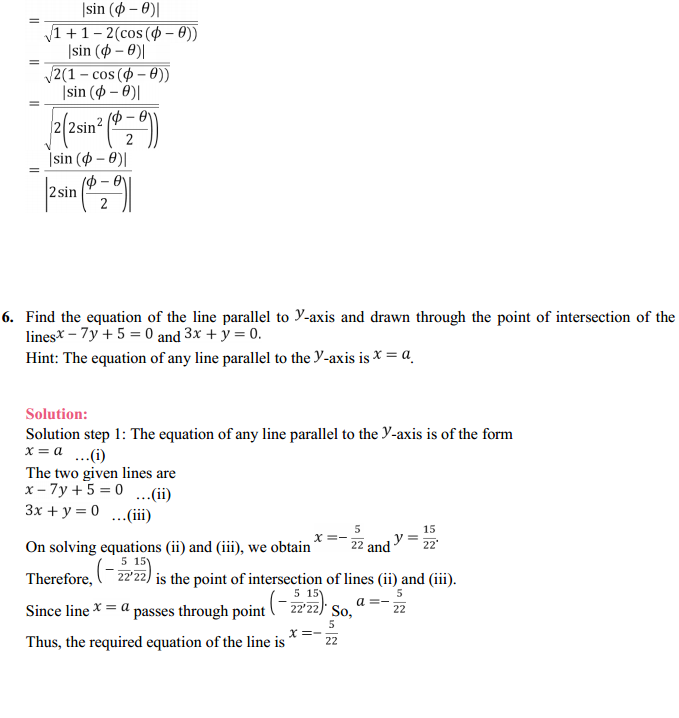 NCERT Solutions for Class 11 Maths Chapter 10 Straight Lines Miscellaneous Exercise 8