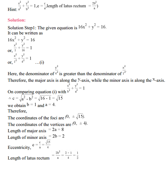 NCERT Solutions for Class 11 Maths Chapter 11 Conic Sections Ex 11.2 11