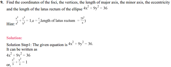 NCERT Solutions for Class 11 Maths Chapter 11 Conic Sections Ex 11.2 12