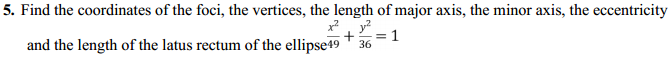 NCERT Solutions for Class 11 Maths Chapter 11 Conic Sections Ex 11.3 5