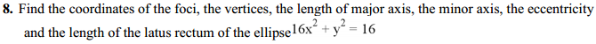NCERT Solutions for Class 11 Maths Chapter 11 Conic Sections Ex 11.3 9