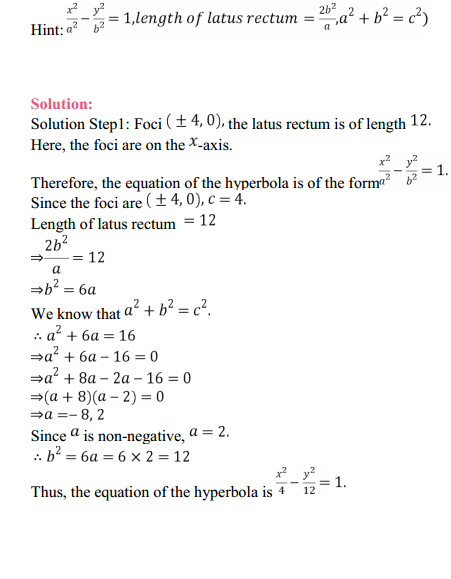 NCERT Solutions for Class 11 Maths Chapter 11 Conic Sections Ex 11.4 14