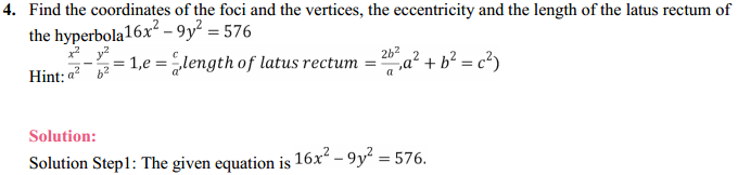 NCERT Solutions for Class 11 Maths Chapter 11 Conic Sections Ex 11.4 3