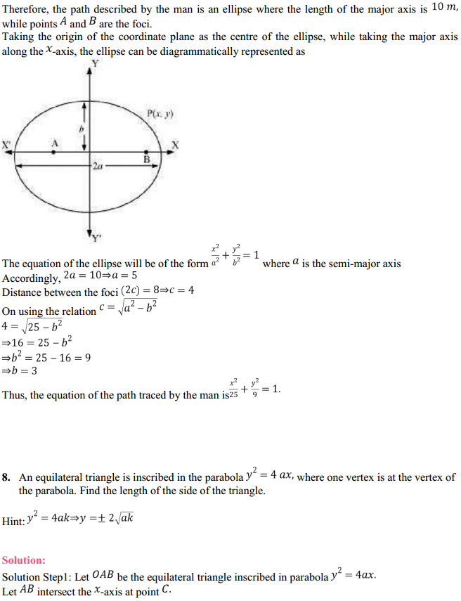 NCERT Solutions for Class 11 Maths Chapter 11 Conic Sections Miscellaneous Exercise 9