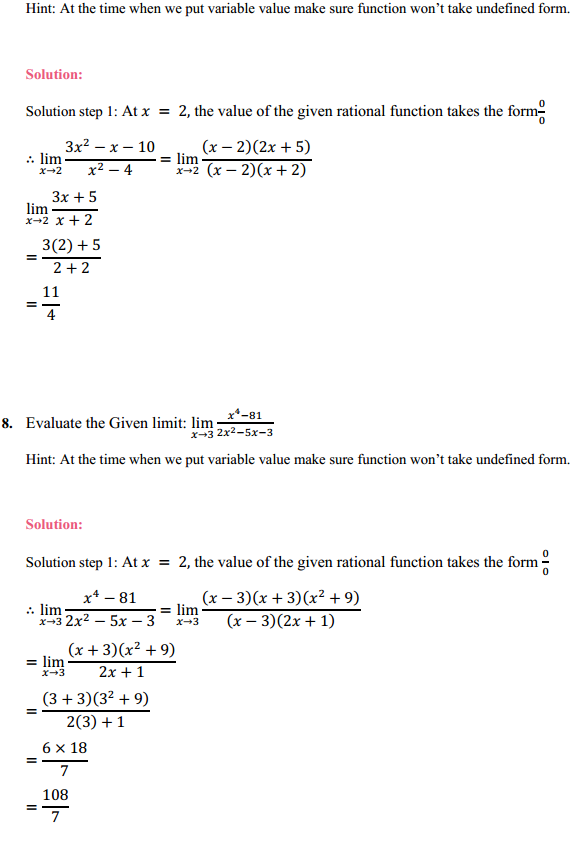 NCERT Solutions for Class 11 Maths Chapter 13 Limits and Derivatives Ex 13.1 4