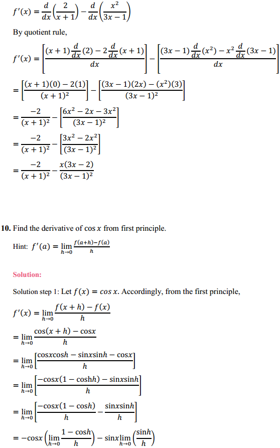 NCERT Solutions for Class 11 Maths Chapter 13 Limits and Derivatives Ex 13.2 17
