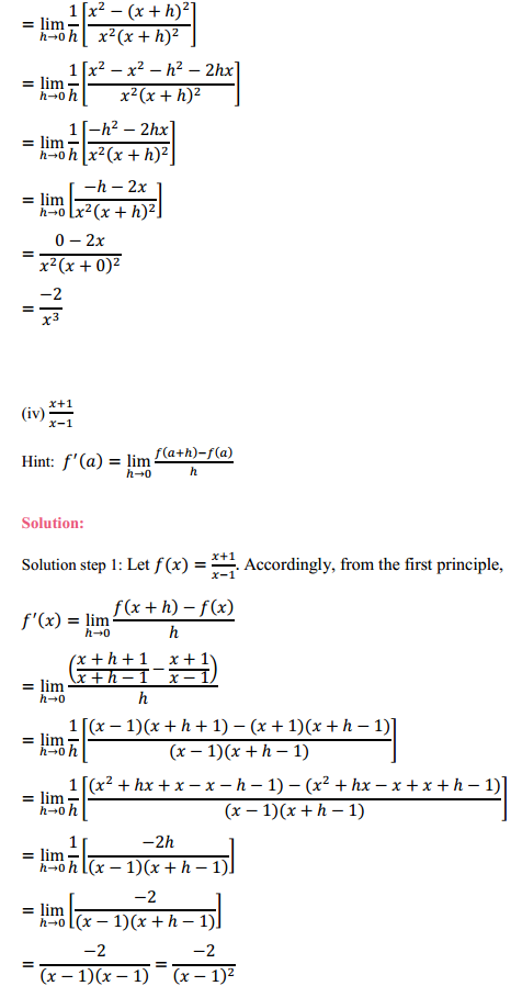 NCERT Solutions for Class 11 Maths Chapter 13 Limits and Derivatives Ex 13.2 5