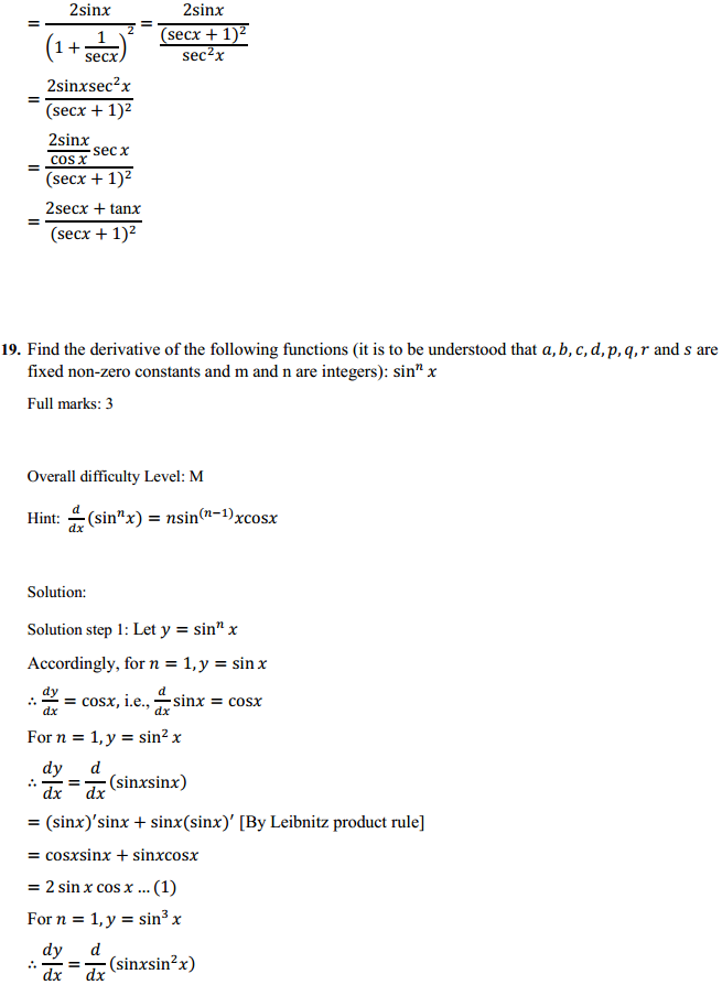 NCERT Solutions for Class 11 Maths Chapter 13 Limits and Derivatives Miscellaneous Exercise 25
