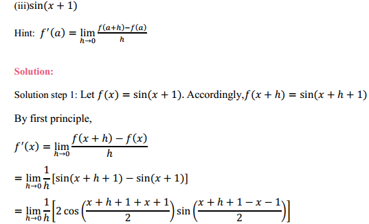 NCERT Solutions for Class 11 Maths Chapter 13 Limits and Derivatives Miscellaneous Exercise 3