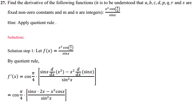 NCERT Solutions for Class 11 Maths Chapter 13 Limits and Derivatives Miscellaneous Exercise 33
