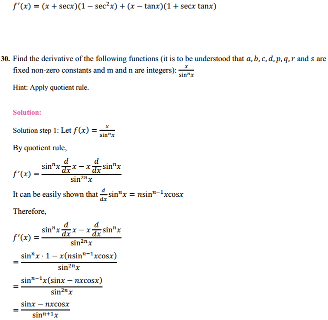 NCERT Solutions for Class 11 Maths Chapter 13 Limits and Derivatives Miscellaneous Exercise 40