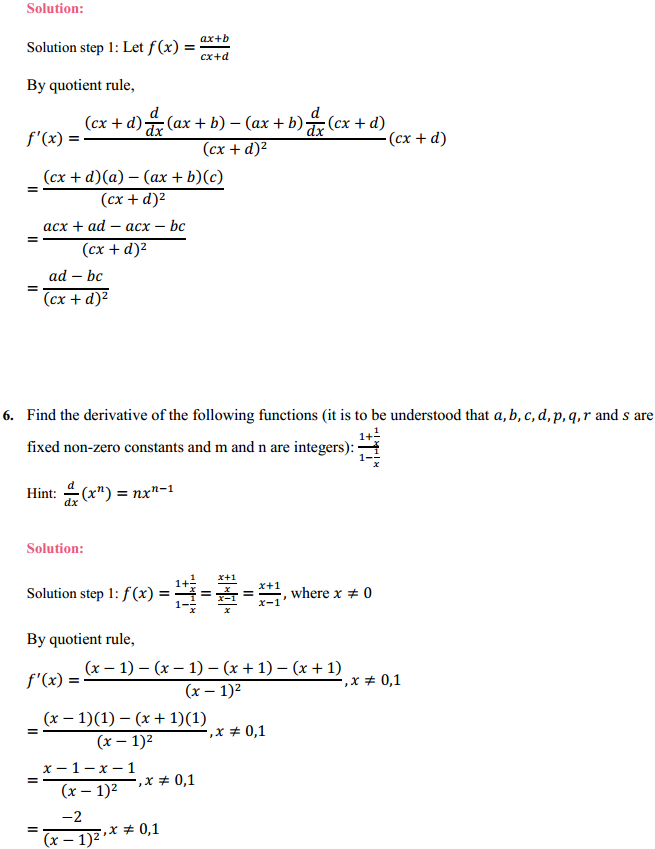 NCERT Solutions for Class 11 Maths Chapter 13 Limits and Derivatives Miscellaneous Exercise 9