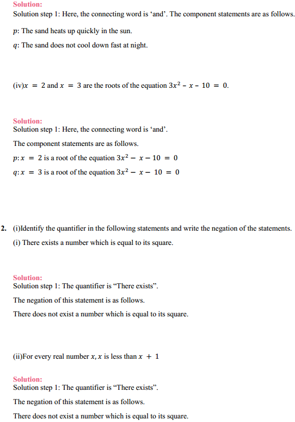 NCERT Solutions for Class 11 Maths Chapter 14 Mathematical Reasoning Ex 14.3 2