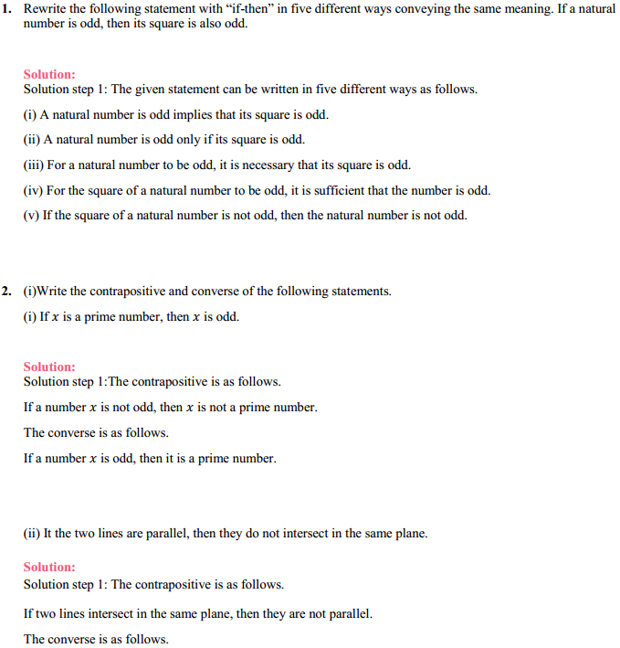 NCERT Solutions for Class 11 Maths Chapter 14 Mathematical Reasoning Ex 14.4 1