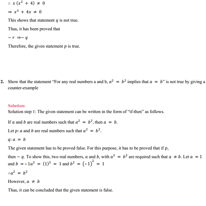 NCERT Solutions for Class 11 Maths Chapter 14 Mathematical Reasoning Ex 14.5 4