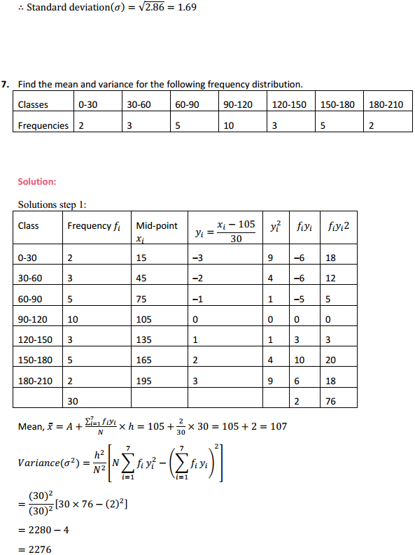 NCERT Solutions for Class 11 Maths Chapter 15 Statistics Ex 15.2 10