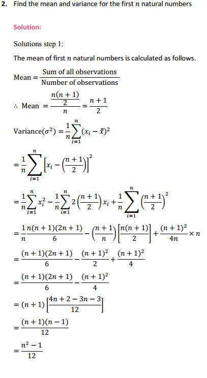 NCERT Solutions for Class 11 Maths Chapter 15 Statistics Ex 15.2 2