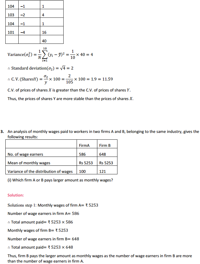 NCERT Solutions for Class 11 Maths Chapter 15 Statistics Ex 15.3 6