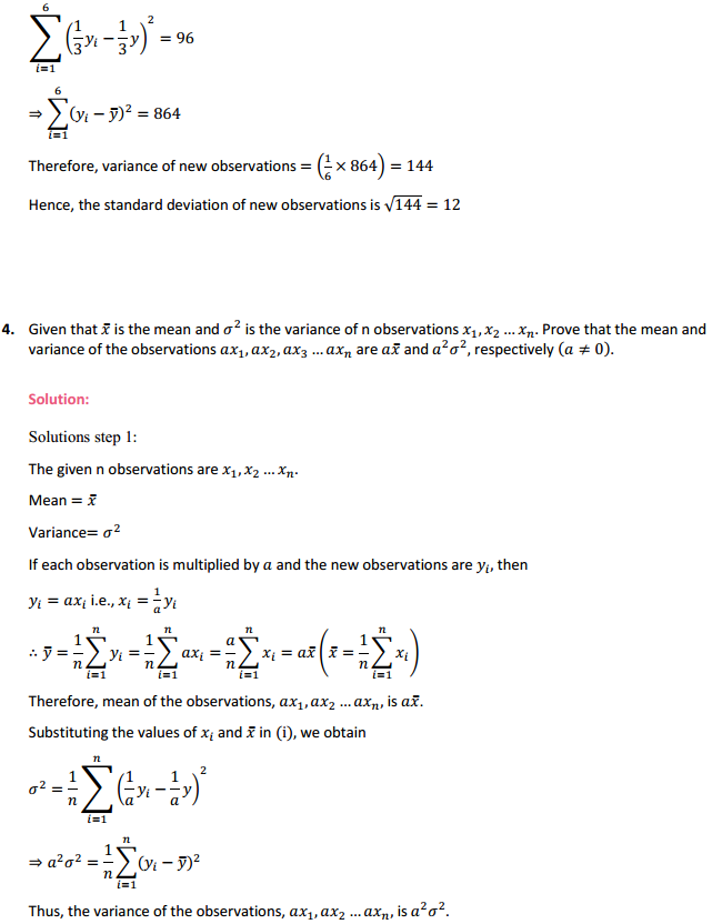 NCERT Solutions for Class 11 Maths Chapter 15 Statistics Miscellaneous Exercise 5