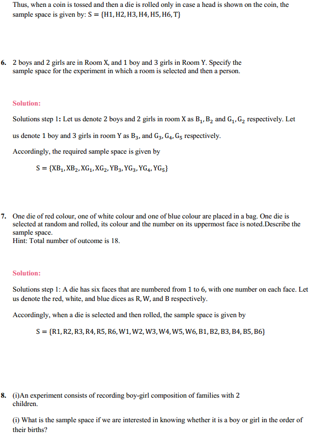 NCERT Solutions for Class 11 Maths Chapter 16 Probability Ex 16.1 3