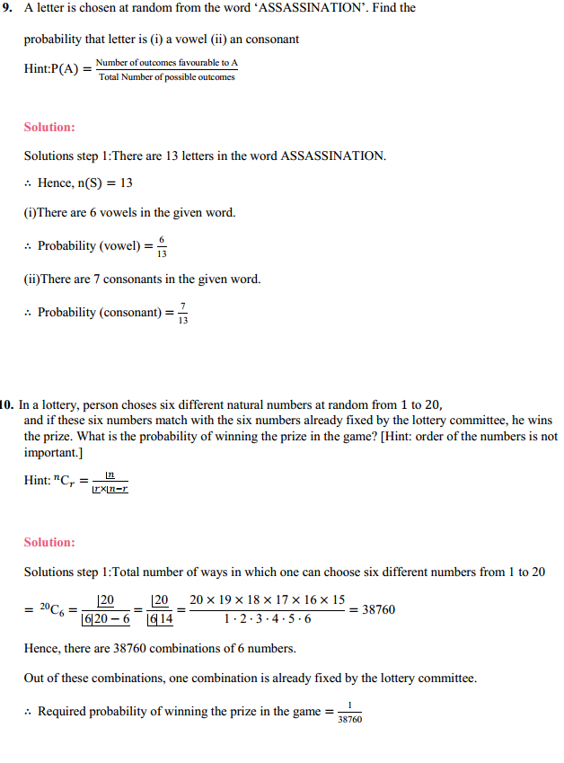 NCERT Solutions for Class 11 Maths Chapter 16 Probability Ex 16.3 17