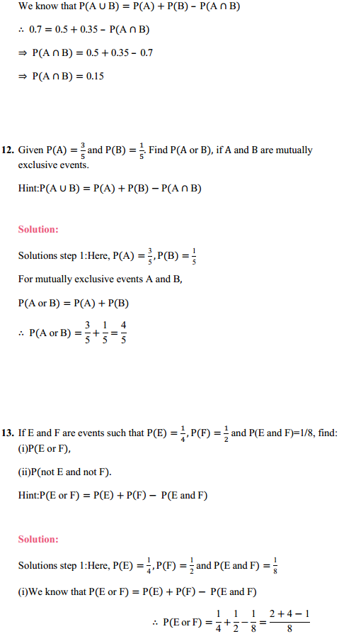 NCERT Solutions for Class 11 Maths Chapter 16 Probability Ex 16.3 22
