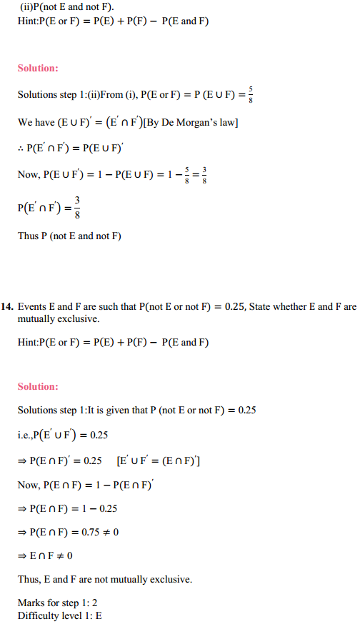 NCERT Solutions for Class 11 Maths Chapter 16 Probability Ex 16.3 23