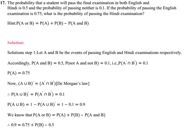 NCERT Solutions for Class 11 Maths Chapter 16 Probability Ex 16.3 27