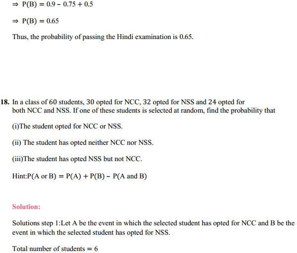 NCERT Solutions for Class 11 Maths Chapter 16 Probability Ex 16.3 28