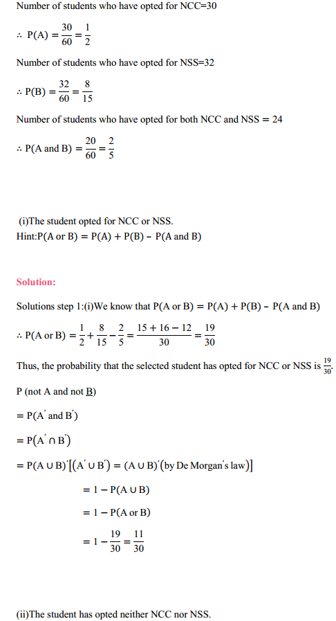 NCERT Solutions for Class 11 Maths Chapter 16 Probability Ex 16.3 29