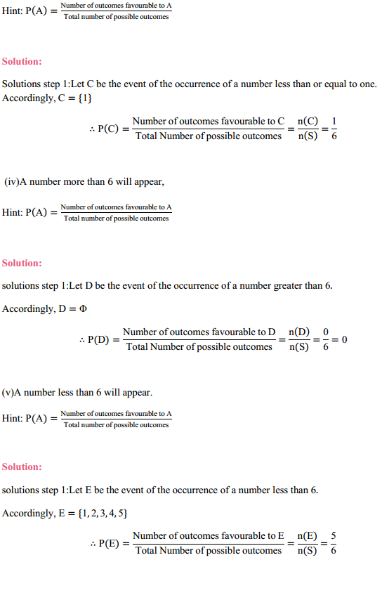 NCERT Solutions for Class 11 Maths Chapter 16 Probability Ex 16.3 6