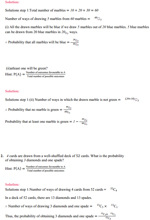 NCERT Solutions for Class 11 Maths Chapter 16 Probability Miscellaneous Exercise 2
