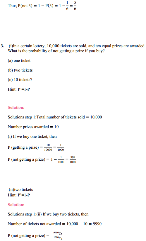 NCERT Solutions for Class 11 Maths Chapter 16 Probability Miscellaneous Exercise 4