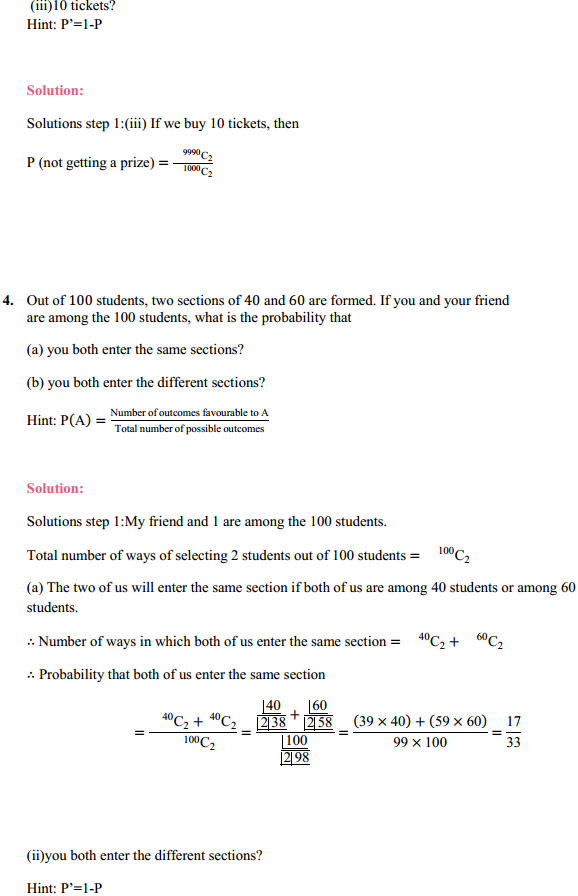 NCERT Solutions for Class 11 Maths Chapter 16 Probability Miscellaneous Exercise 5